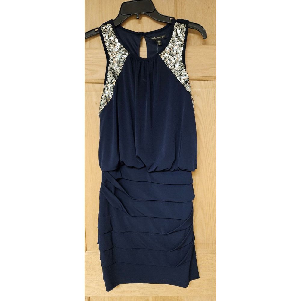 City Trianglesโ Large Navy Cocktail Dress New